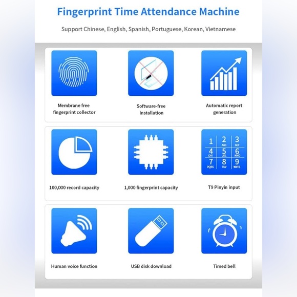 KAZNTCC Fingerprint Time Clock System - Picture 11 of 11